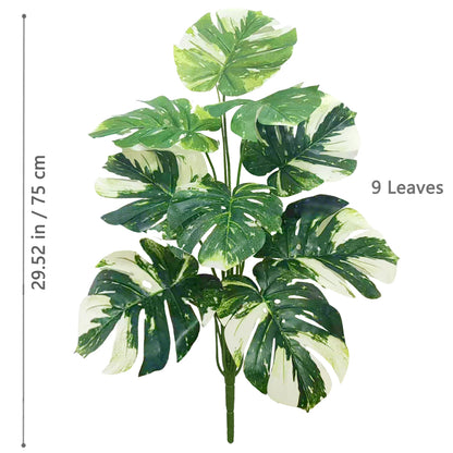 52-104cm(40.94in)  Artificial Monstera Plant Fake Palm Tree Plastic Turtle Leaf Green Plant for Home Garden Room Office Decor