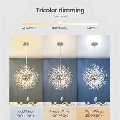 Luxury Ceiling Pendant Lamp French Dandelion Modern Ceiling Chandelier for Living Room Children's Room Kitchen Decorative Lamps