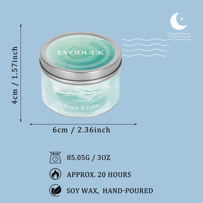 Law of Attraction Peace Ritual Candle, Lavender & Chamomile Aroma with Healing Crystals, Great for Holiday Gifting Christmas