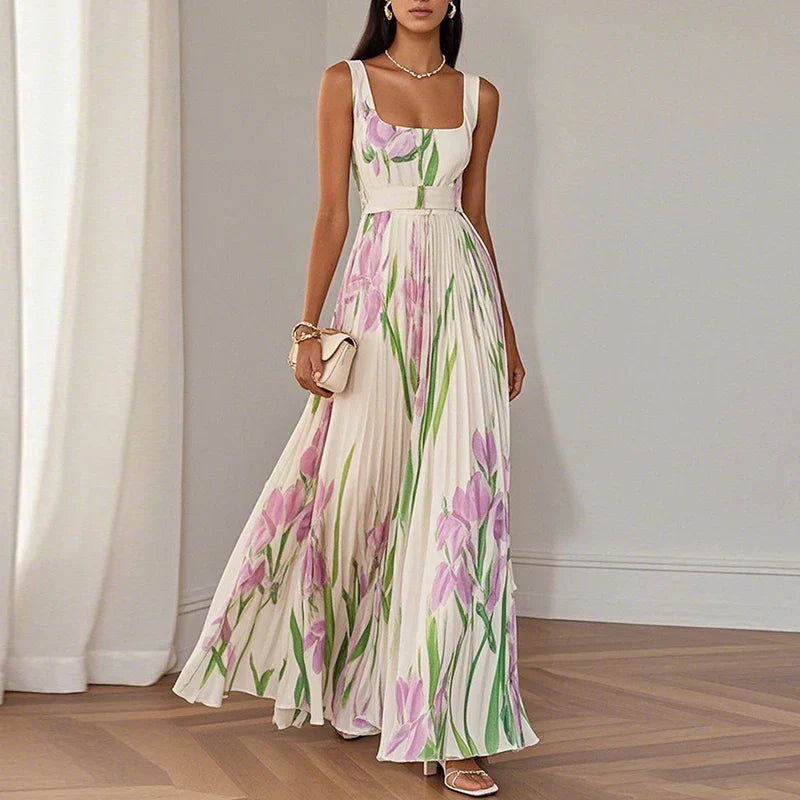 Oriah™ | Robe longue trapèze à fleurs