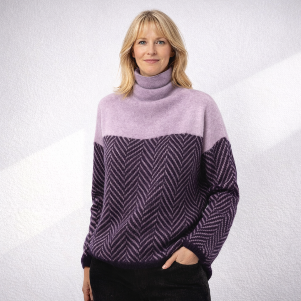Eva - Pull en Tricot Chevrons