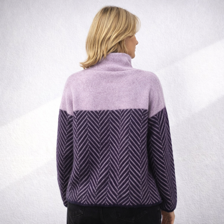 Eva - Pull en Tricot Chevrons