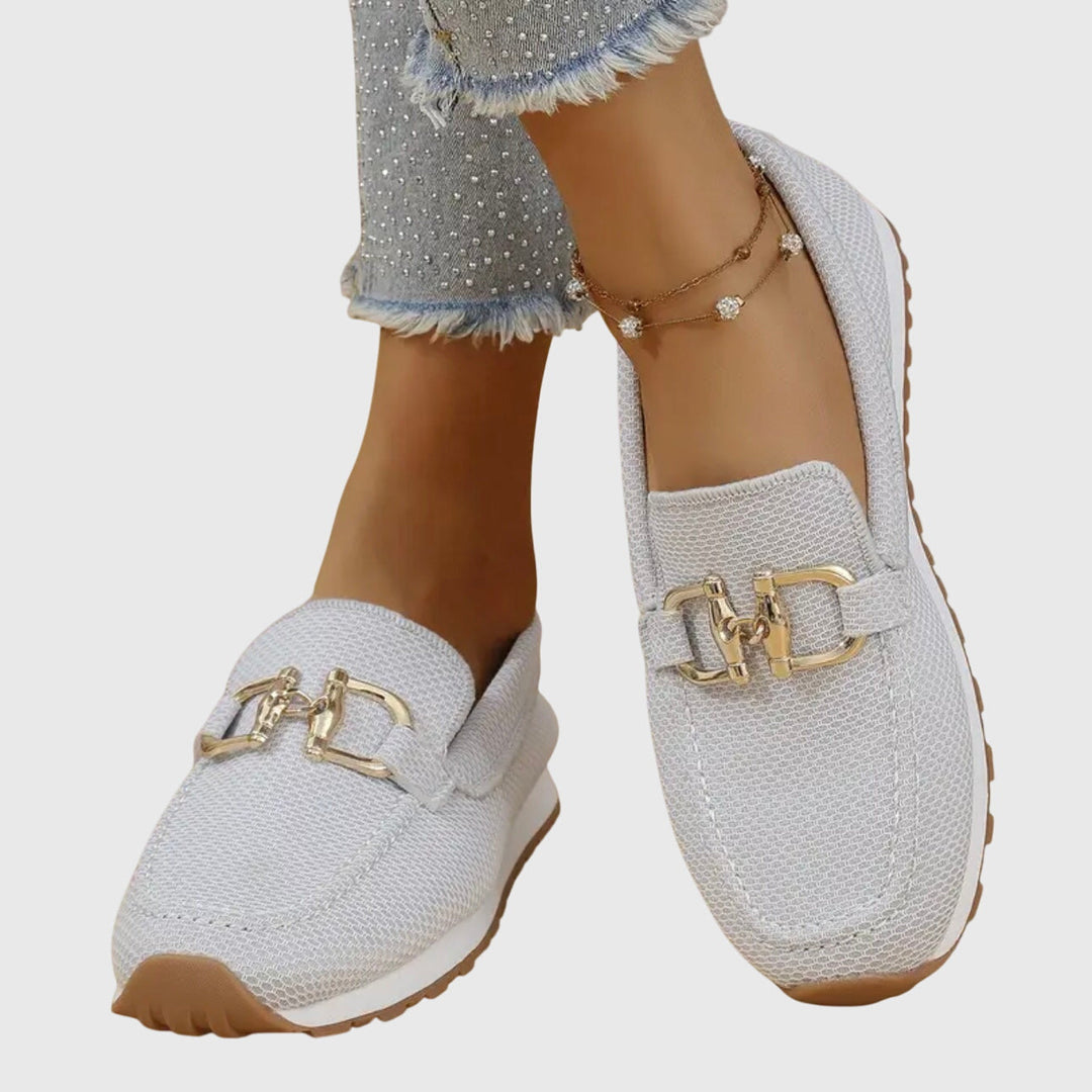 NILA Orthopedic Loafers with Basket Weave Design