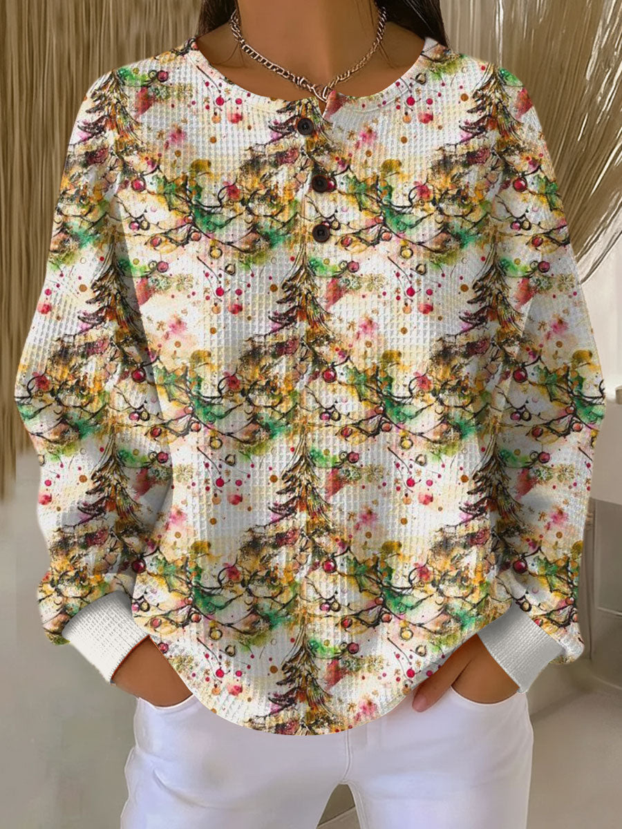 Mille | Doux Pull à Motif de Sapin de Noël