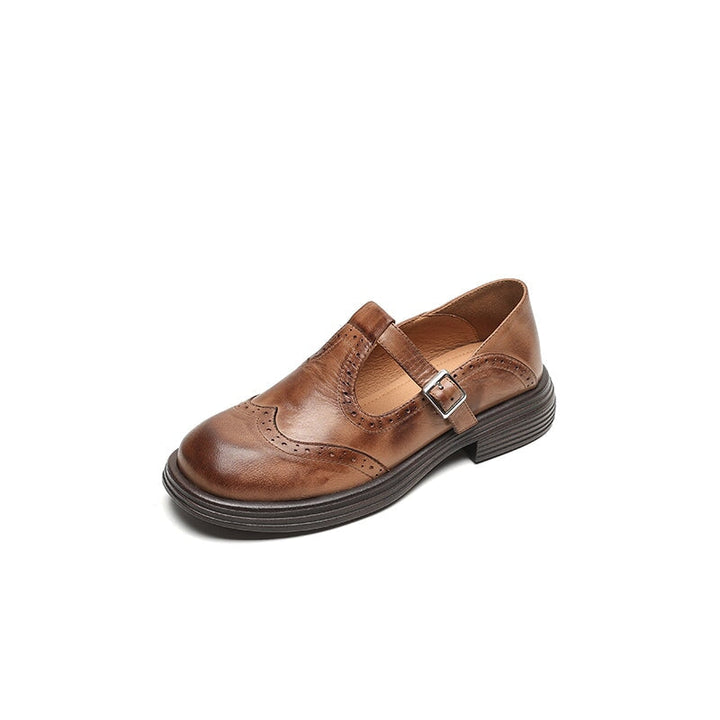 Mattea | Élégantes Mary Janes en Cuir Véritable