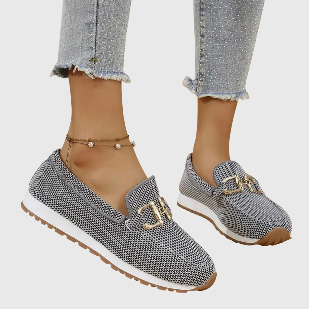 NILA Orthopedic Loafers with Basket Weave Design