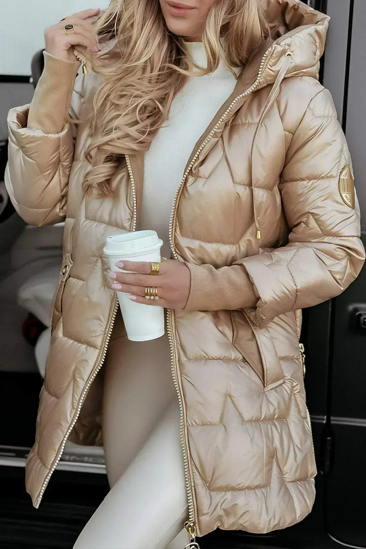 Veste Longue Matelassée Lina — Élégance Chic et Chaleur Légère