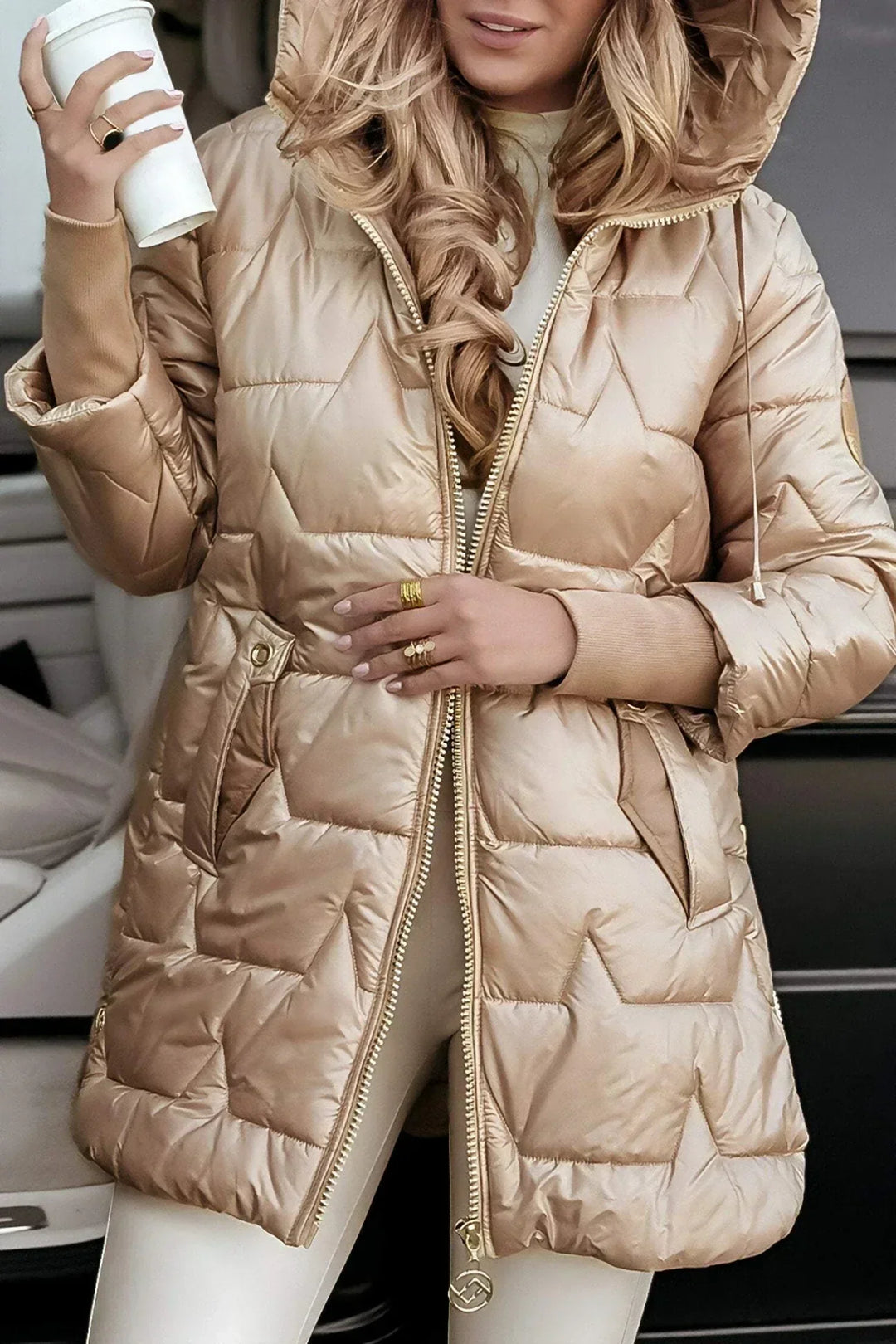 Veste Longue Matelassée Lina — Élégance Chic et Chaleur Légère