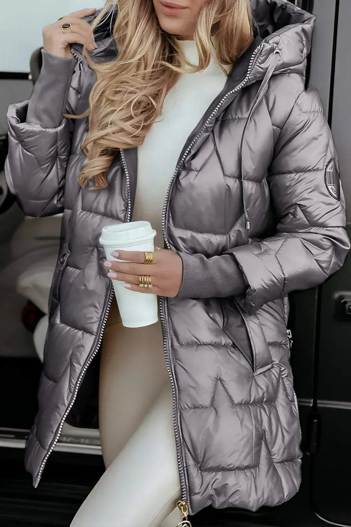 Veste Longue Matelassée Lina — Élégance Chic et Chaleur Légère