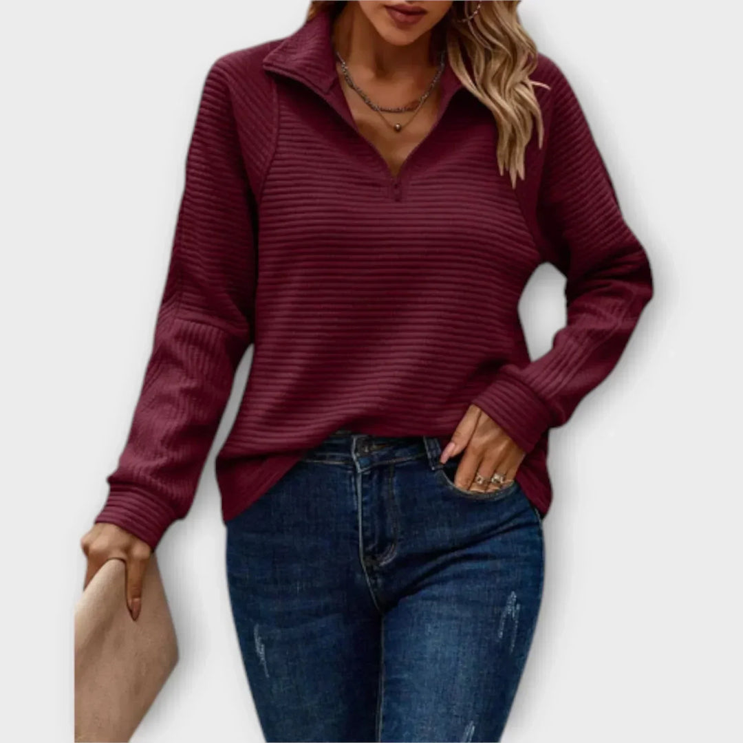 Teresa | Sweat à demi-zip ultra confortable