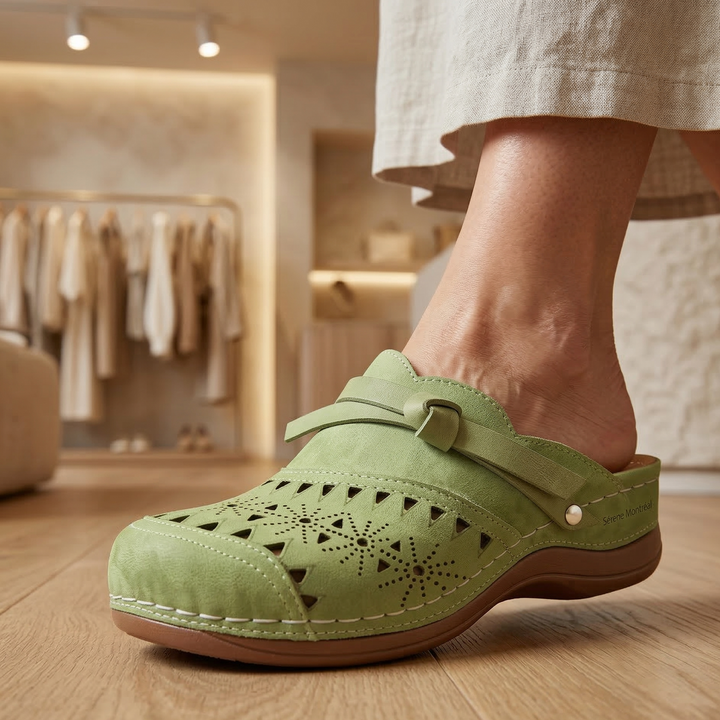 Nicholle - Mules Plates à Découpe en Nœud