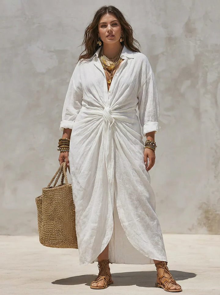 Robe longue Elara à nœud