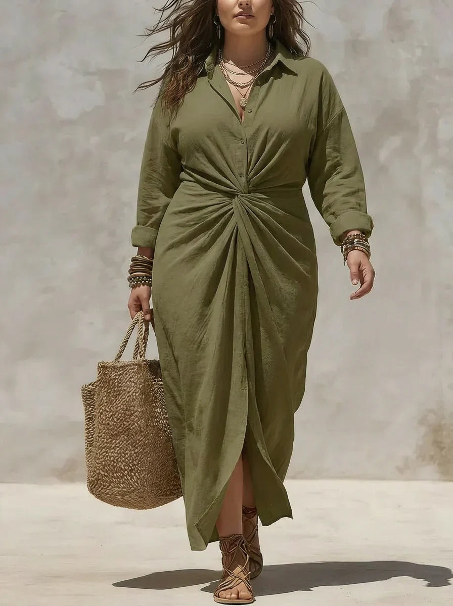 Robe longue Elara à nœud