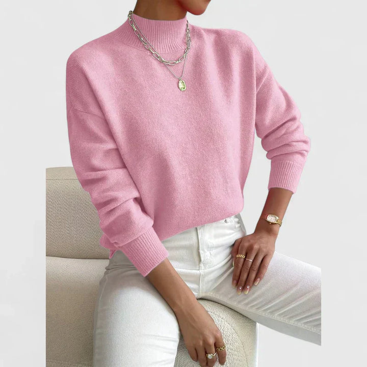 Isla | Pull en Tricot de Couleur Rose